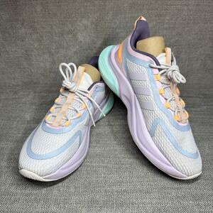 Adidas Alphabounce+ Sustainable Bounce Shoes Womens 9 Pastel Purple Aqua Running